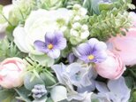春の小花&ベリーのグレイッシュアレンジの画像