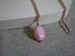 ピンク コモン オパール のネックレスの画像