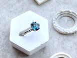 【限定数1】天然石の指輪 ■ ロンドンブルートパーズ　10号