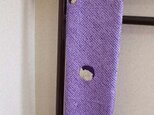 江戸紫絞りの粋なスヌード　絹の画像