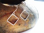 Geometric Silver Color Earringsの画像