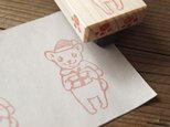 【消しゴムはんこ】サンタチワワの画像