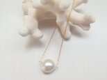 K14GF snow ball pearl necklaceの画像
