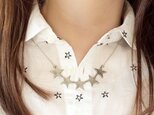 5 stars necklace (silver)の画像