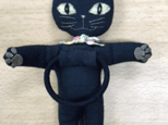 黒猫ヘアーゴム１の画像