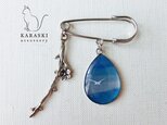 ピンブローチ058/ 白い鳥の画像