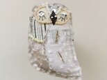 Brooches140 "White owl2"の画像