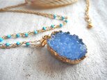 Druzy Ocean Necklace--Royal Blueの画像