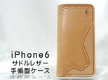 iphone 6 / 6s用　サドルレザー手帳型ケース（Ｄ）の画像