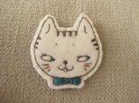 ご予約品「トラ猫の小さいブローチ」の画像