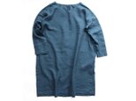 linen long onepiece_light blueの画像