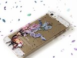 ホログラムver 鹿桜プリント スマホケース iPhoneケース iPhone16〜 Android クリア アートの画像