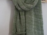 SALE! アルパカのニットショール：グリーン
