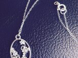 silver necklace  小さな蝶々のネックレスの画像