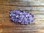 革花のスリーピン 楕円 薄紫