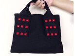 canvas tote bag min  ( black&red)の画像
