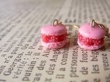 【ざじえもん様オーダー品】フランボワーズマカロンのピアス