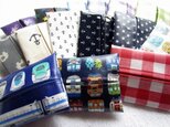 青系*送料無料【miniティッシュケース☆ラミネート】の画像