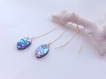 abalon chain earringの画像