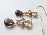 Orchid flower earrings...quartzの画像