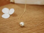 cotton pearl necklace＊8ｍｍの画像