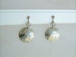 錫（すず）のイヤリング/ピアス・まる２