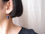 送料無料 K14GF ラピスのしずくピアス