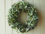 秋色紫陽花のシンプルリース