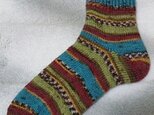 手編み靴下 ONlinesupersocke 184の画像