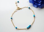ターコイズ ブレスレット Turquoise bracelet B0031の画像