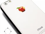 iphone6plus/iphone6splusケース（5.5インチ用）軽量レザーケース（ホワイト×ブラック）アップルの画像