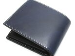ボタンポケットボタンポケットの２つ折り財布（カラー：Blue）の画像