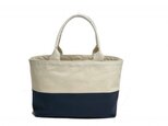 Half Color Bag - NATURAL/NAVYの画像