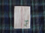 刺繍リネンポケットティッシュケース