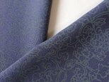 絹手染半衿（石版・青紫鼠）の画像
