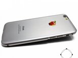 iphone6/iphone6sケース（4.7寸）合金チタンケースiphoneカバー（マットシルバー）リンゴの画像