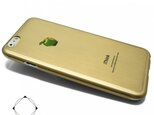 iphone6/iphone6sケース（4.7寸）合金チタンケースiphoneカバー（マットゴールド）リンゴの画像
