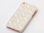 iPhoneSE/5/5sケース 天然貝ケース（鞠・白カバー）＜螺鈿アート＞