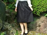 【7色展開】リネン　ギャザースカートの画像