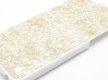 iPhone7/6/6sケース 天然貝仕様（星のかけら・白カバー）＜螺鈿アート＞
