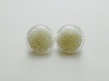 glass pearl earring diskの画像