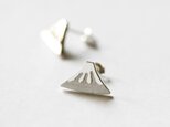 富士山 ミニチュア ピアス シルバー925