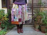 銘仙リメイク☆冬から春に着たい！ふんわりキュートなスカート♪の画像