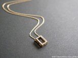 【14KGF】Necklace,16KGP CZ Rectangleの画像