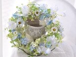 みずいろに　よせて：wreath　