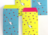 うふふな鶴のポチ袋（４枚セット）の画像