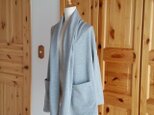 ｍ様お問合せ品　リリヤロングカーデ:プティ裏毛【杢グレー】