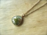 OliveGreenTearDiamondPendantの画像