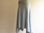 organic cotton Prana skirt　蒼色/オーガニックコットンスカートの画像
