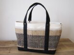 「コーヒーtote」S+ キナリ×ブラック　の画像